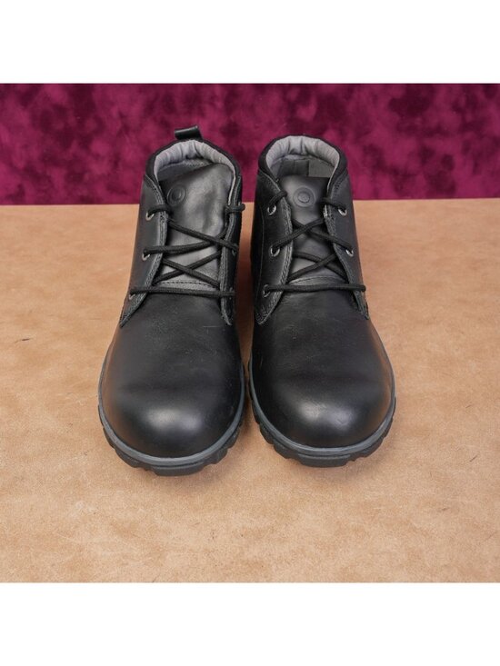 Bogs Women Casual Chukka Black Leather Lace-up Waterproof Ankle Boots size 11.5 main image 6